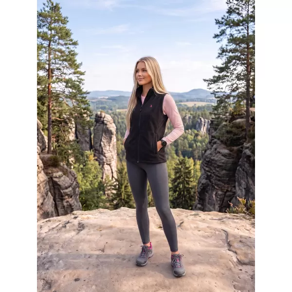  Vesta de dama fleece ALTISPORT ALW002518 NEGRU ROZ 