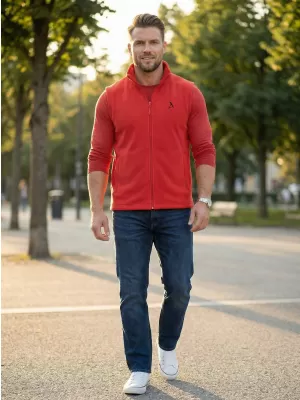 Vestă din lână pentru bărbați ALTISPORT ALM002518 ROȘU