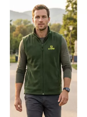 Vestă din lână pentru bărbați ALTISPORT ALM006518 STICLA VERDE