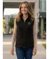 Vesta de dama fleece ALTISPORT ALW056518 NEGRU SI AURIU