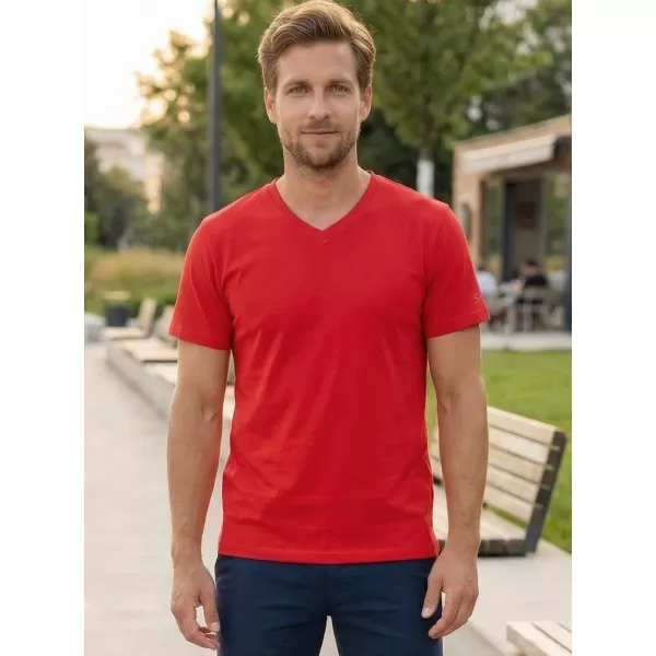  Tricou pentru bărbați cu mâneci scurte SAM 73 BLANE MT 807 ROŞU 