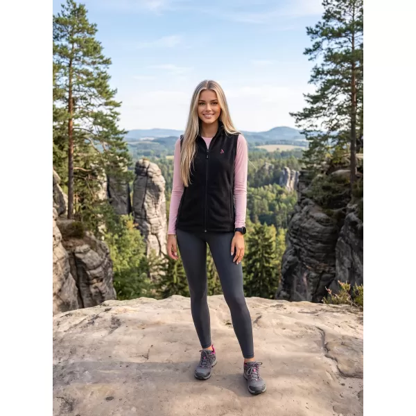  Vesta de dama fleece ALTISPORT ALW002518 NEGRU ROZ 