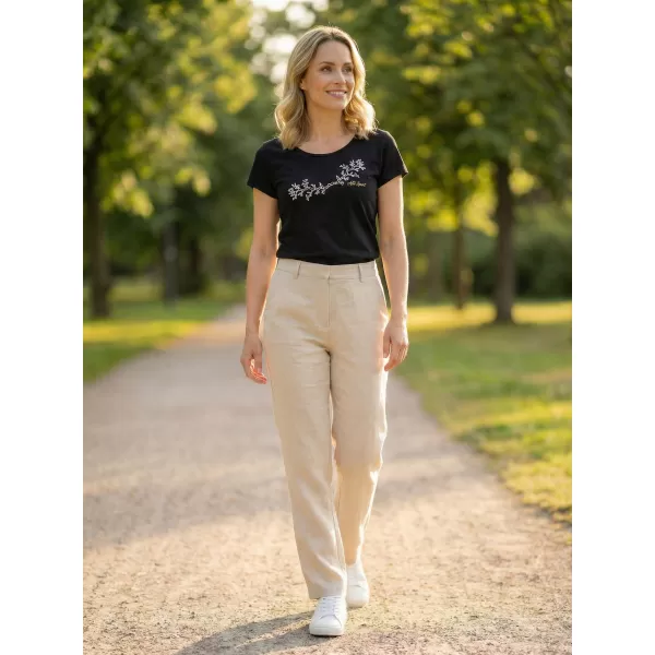  Tricou pentru femei ALTISPORT ALW128122 NEGRU SI AURIU 