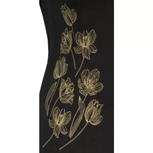  Tricou pentru femei ALTISPORT ALW132122 NEGRU SI AURIU 