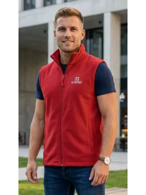 Vestă din lână pentru bărbați ALTISPORT ALM006518 BURGUNDIA