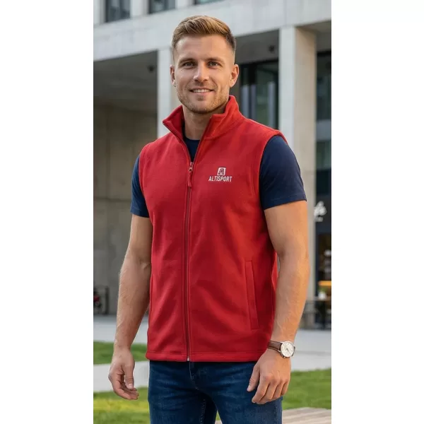  Vestă din lână pentru bărbați ALTISPORT ALM006518 BURGUNDIA 