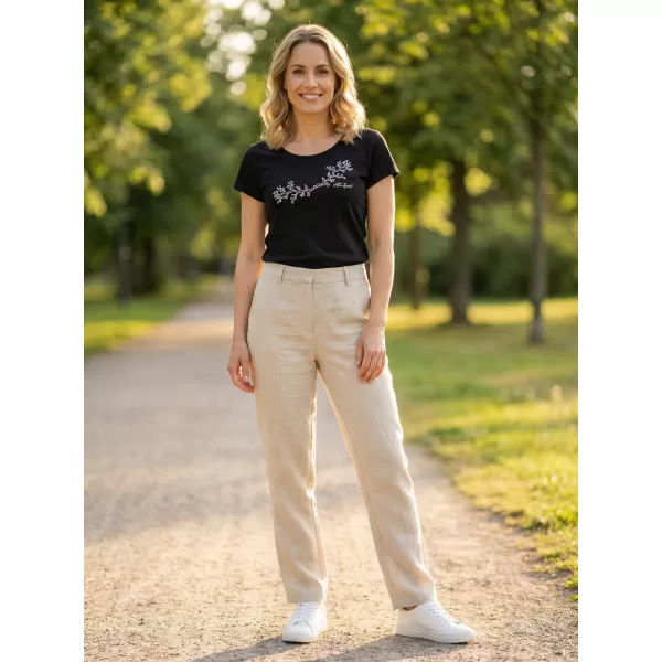  Tricou pentru femei ALTISPORT ALW128122 NEGRU SI AURIU 