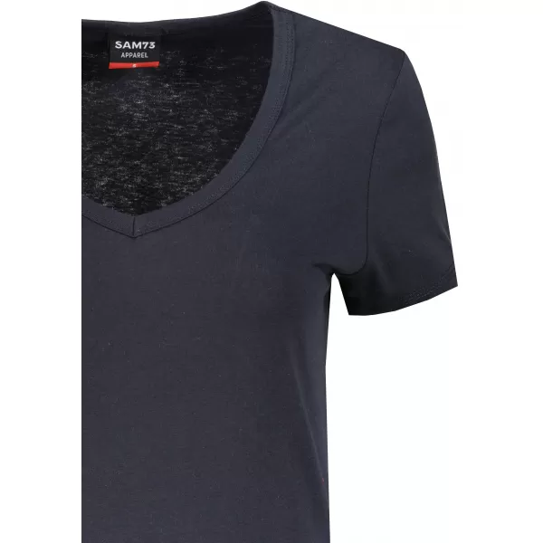  Tricou pentru femei cu mâneci scurte SAM 73 UNA WT 866 ALBASTRU 