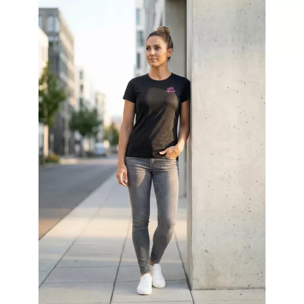  Tricou funcțional de damă ALTISPORT ALW056140 NEGRU ROZ 