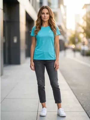 Tricou funcțional de damă ALTISPORT ALW056140 TURCOAZ