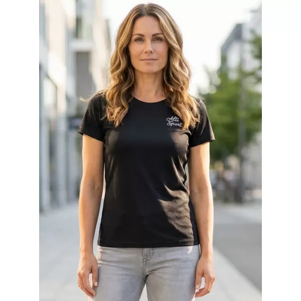  Tricou funcțional de damă ALTISPORT ALW056140 ALB-NEGRU 