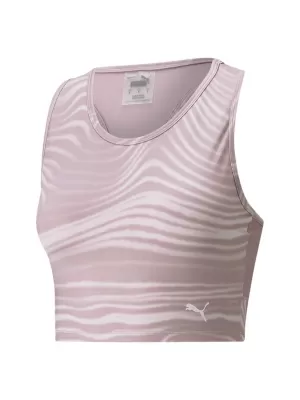 Top pentru femei PUMA STUDIO AOP CROP TANK 521561-18 PREPELIŢĂ