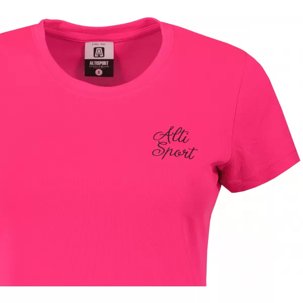  Tricou funcțional de damă ALTISPORT ALW056140 ROZ NEON 