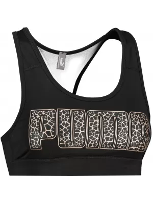 Sutien sport pentru femei PUMA MID IMPACT 4KEEPS BRA 520304-99 PUMA NEGRU/METALIC