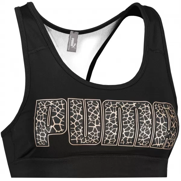  Sutien sport pentru femei PUMA MID IMPACT 4KEEPS BRA 520304-99 PUMA NEGRU/METALIC 