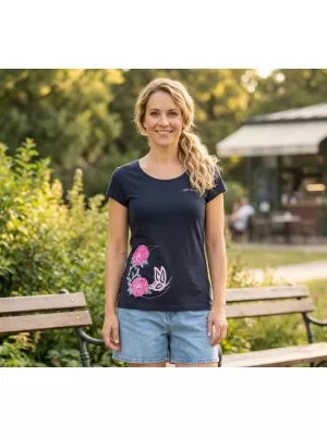 Tricou pentru femei ALTISPORT ALW146122 ALBASTRU MARIN