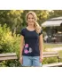 Tricou pentru femei ALTISPORT ALW146122 ALBASTRU MARIN
