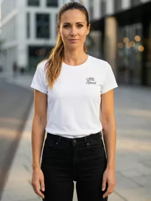 Tricou funcțional de damă ALTISPORT ALW056140 ALB
