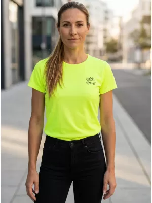 Tricou funcțional de damă ALTISPORT ALW056140 GALBEN NEON