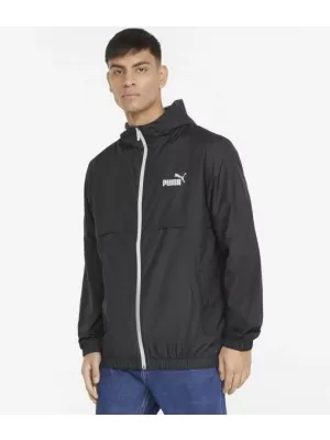 Jachetă pentru bărbați PUMA ESS SOLID WINDBREAKER 847484-01 BLACK PUMA NEGRU