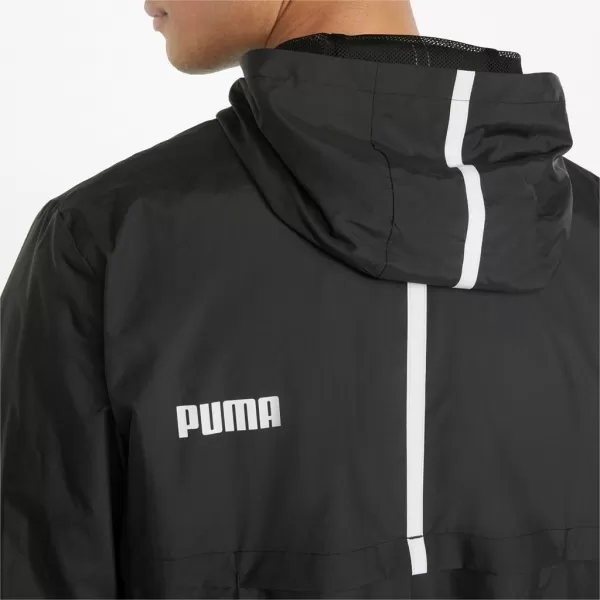  Jachetă pentru bărbați PUMA ESS SOLID WINDBREAKER 847484-01 BLACK PUMA NEGRU 