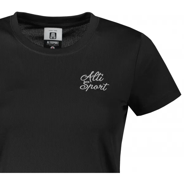  Tricou funcțional de damă ALTISPORT ALW056140 ALB-NEGRU 