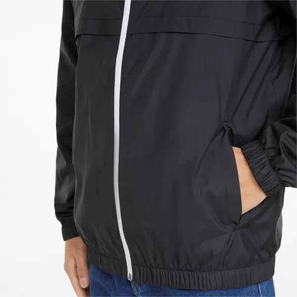  Jachetă pentru bărbați PUMA ESS SOLID WINDBREAKER 847484-01 BLACK PUMA NEGRU 