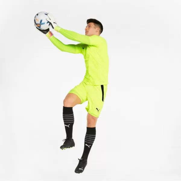  Pantaloni scurți pentru bărbați PUMA TEAMLIGA SHORTS 704924-22 YELLOW ALERT/ GALBEN ALERT/PUMA BLACK 