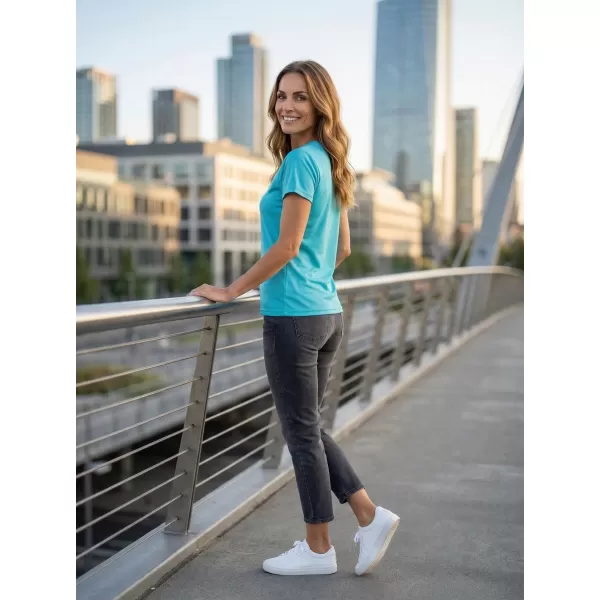  Tricou funcțional de damă ALTISPORT ALW056140 TURCOAZ 