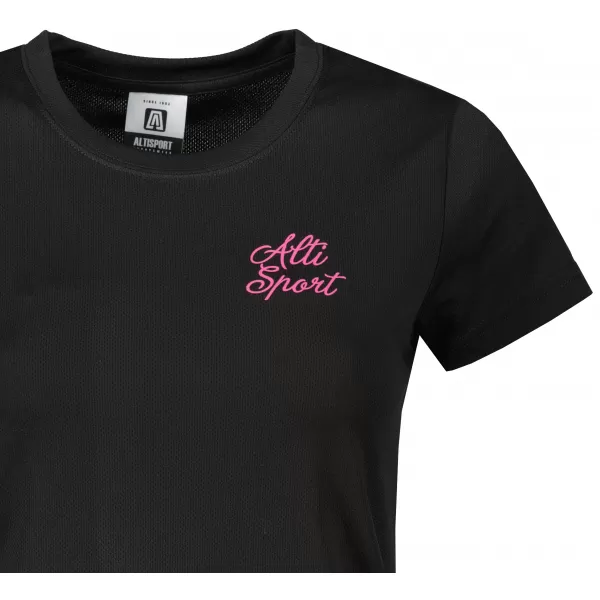  Tricou funcțional de damă ALTISPORT ALW056140 NEGRU ROZ 