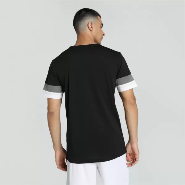  Tricou funcțional pentru bărbați PUMA TEAMRISE JERSEY 704932-03 PUMA NEGRU/AFUMAT PERLAT/PUMA ALB 