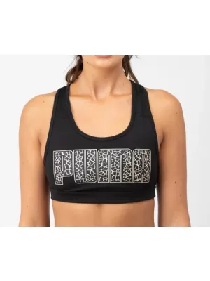 Sutien sport pentru femei PUMA MID IMPACT 4KEEPS BRA 520304-99 PUMA NEGRU/METALIC
