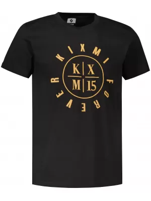 Tricou pentru bărbați KIXMI KIXM004129 NEGRU SI AURIU