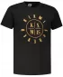 Tricou pentru bărbați KIXMI KIXM004129 NEGRU SI AURIU