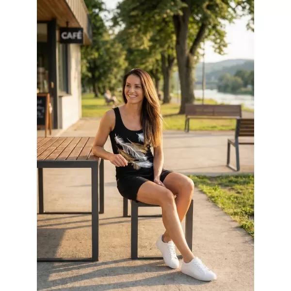  Maieu de damă ALTISPORT CARRYOVER ALW112136 NEGRU SI AURIU 