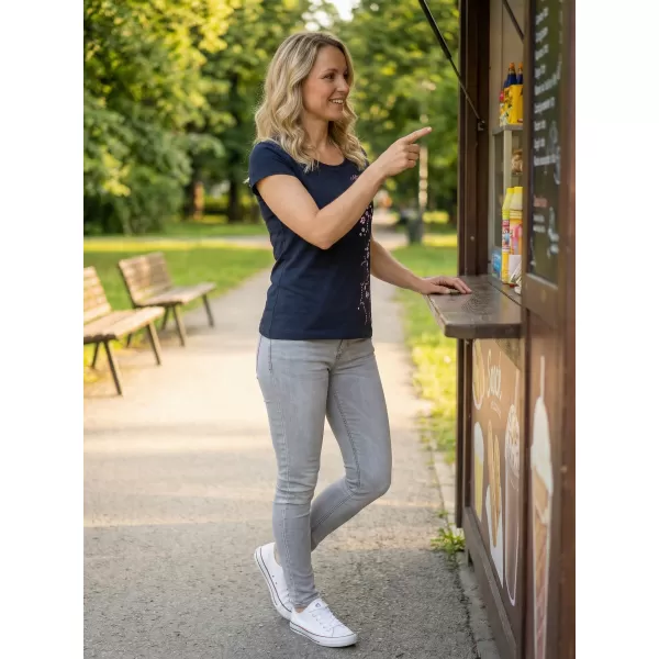  Tricou pentru femei ALTISPORT ALW133122 ALBASTRU MARIN 