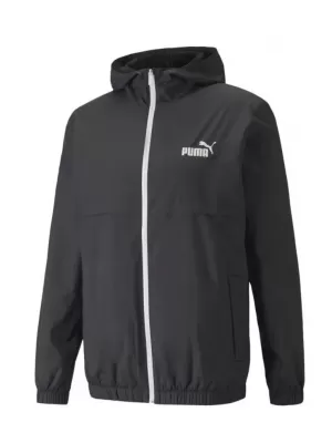 Jachetă pentru bărbați PUMA ESS SOLID WINDBREAKER 847484-01 BLACK PUMA NEGRU