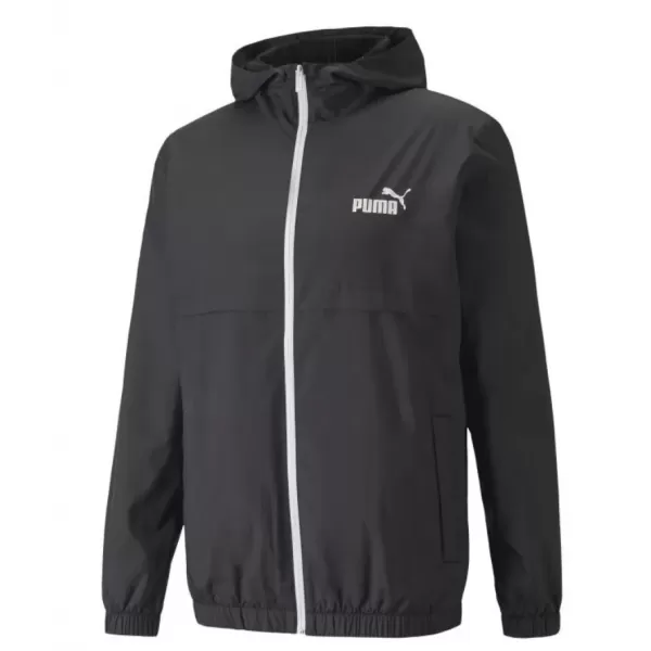  Jachetă pentru bărbați PUMA ESS SOLID WINDBREAKER 847484-01 BLACK PUMA NEGRU 
