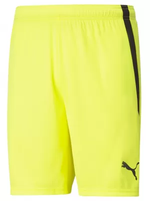 Pantaloni scurți pentru bărbați PUMA TEAMLIGA SHORTS 704924-42 FLUO YELLOW/ GALBEN FLUO/NEGRU PUMA