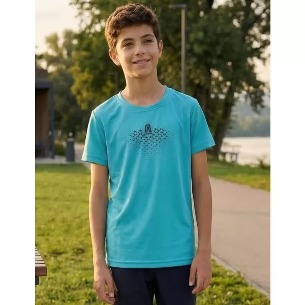  Tricou funcțional pentru băieți ALTISPORT ALK148147 TURCOAZ 