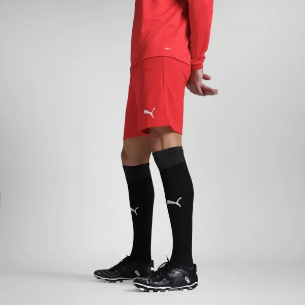  Pantaloni scurți pentru bărbați PUMA TEAMRISE SHORT 704942-01 PUMA ROȘU/PUMA ALB 