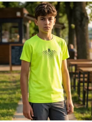 Tricou funcțional pentru băieți ALTISPORT ALK148147 LĂMÂIE VERDE