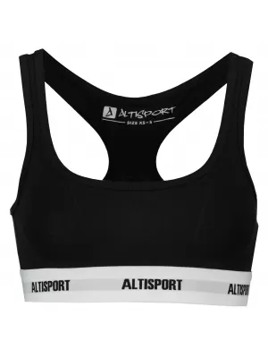 Sutien de damă ALTISPORT DAKA LUNX085 ALB NEGRU