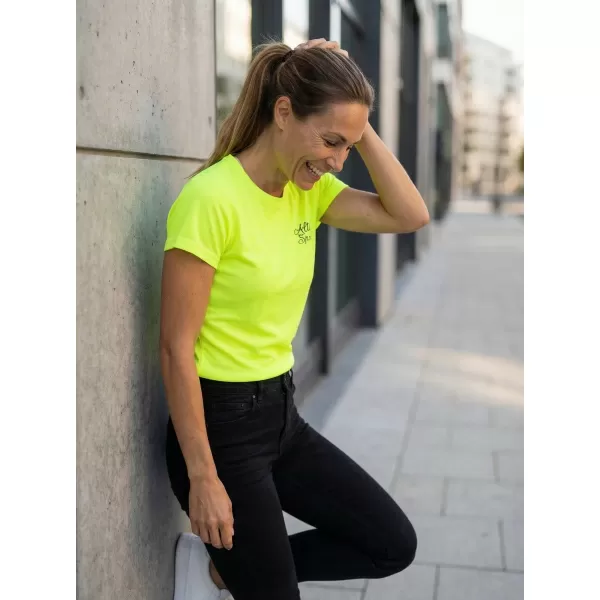  Tricou funcțional de damă ALTISPORT ALW056140 GALBEN NEON 