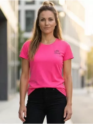 Tricou funcțional de damă ALTISPORT ALW056140 ROZ NEON