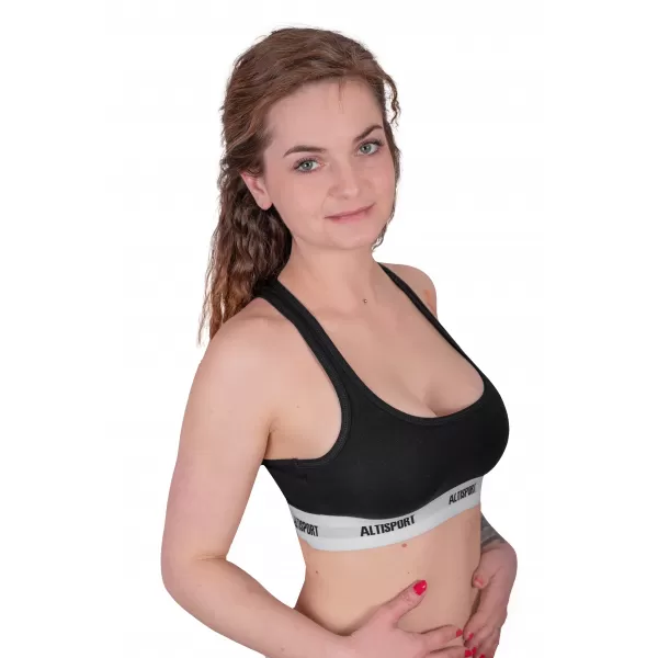  Sutien de damă ALTISPORT DAKA LUNX085 ALB NEGRU 