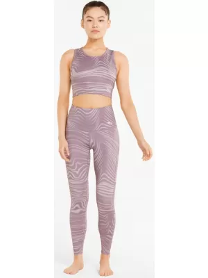 Jambiere de damă PUMA STUDIO AOP HW TIGHT 521562-18 PREPELIŢĂ