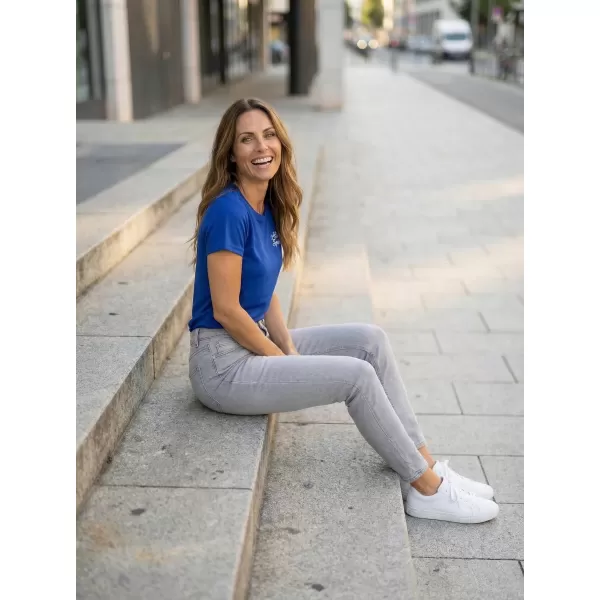  Tricou funcțional de damă ALTISPORT ALW056140 ALBASTRU REGAL 