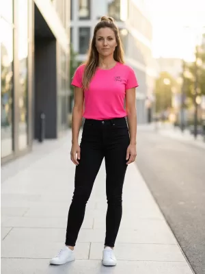 Tricou funcțional de damă ALTISPORT ALW056140 ROZ NEON
