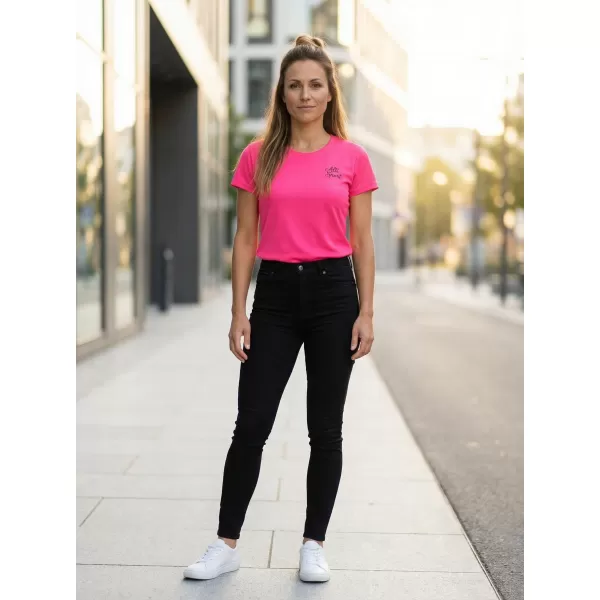  Tricou funcțional de damă ALTISPORT ALW056140 ROZ NEON 
